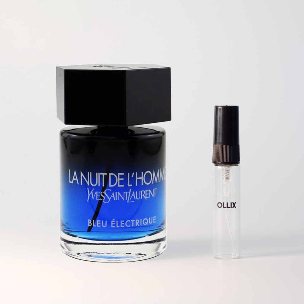 La Nuit de L'Homme Bleu Électrique Hand Decanted Perfume Sample Mini
